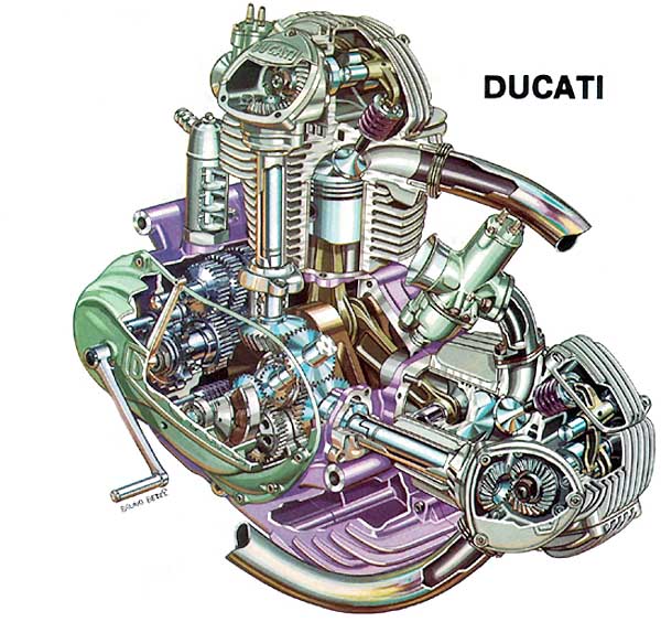 750 roundcase engine cutaway